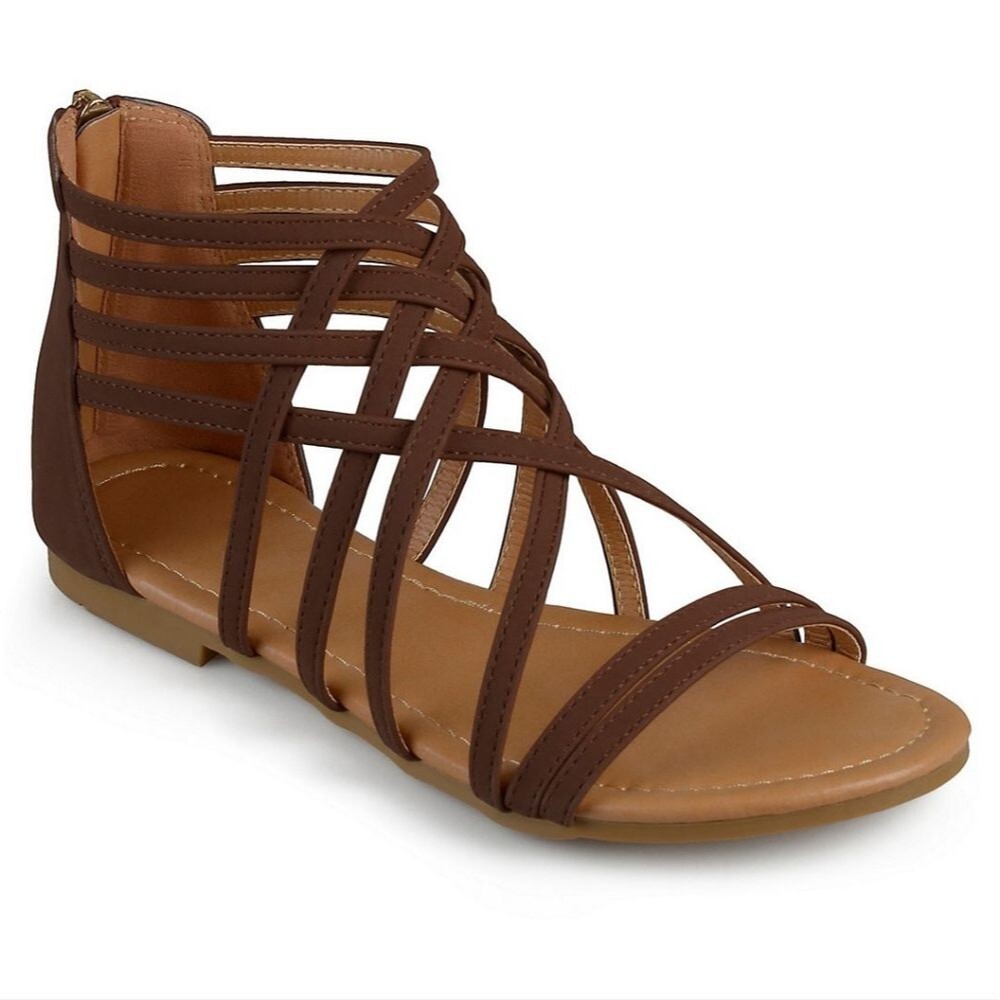 Journee Collection Hanni sandals 7.5 Wide Brown